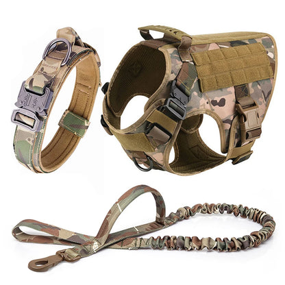 Large Dog Harness And Leash Set Pet