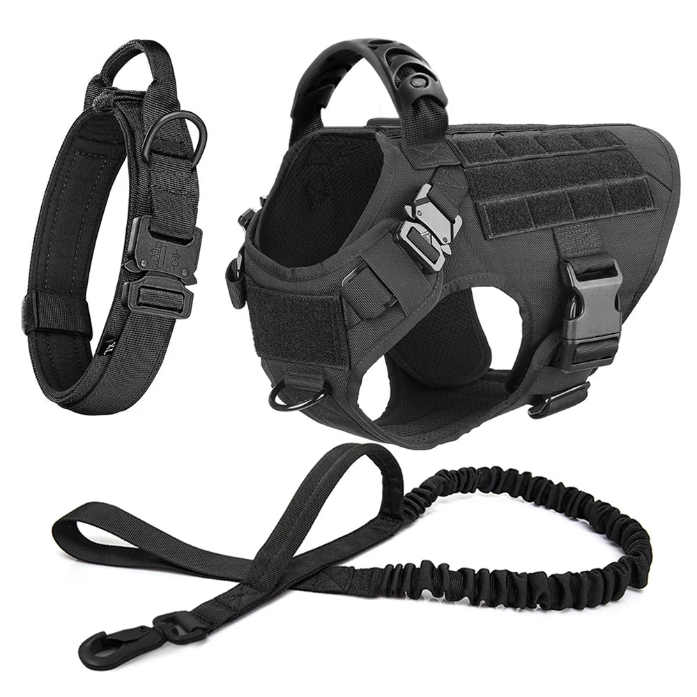 Large Dog Harness And Leash Set Pet