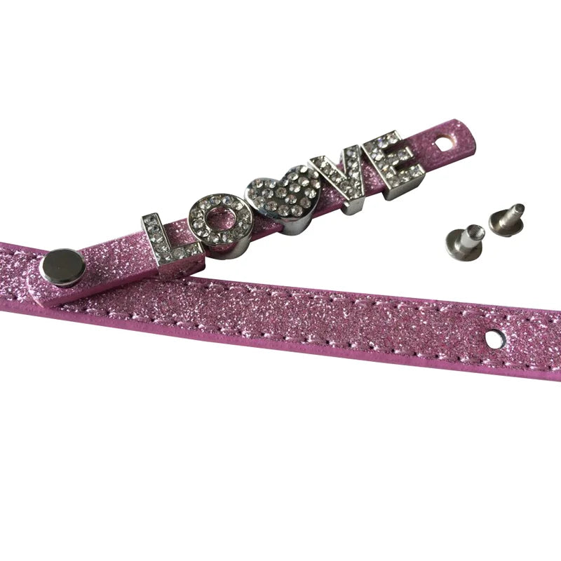 Personalized Id Dog Collars Rhinestone