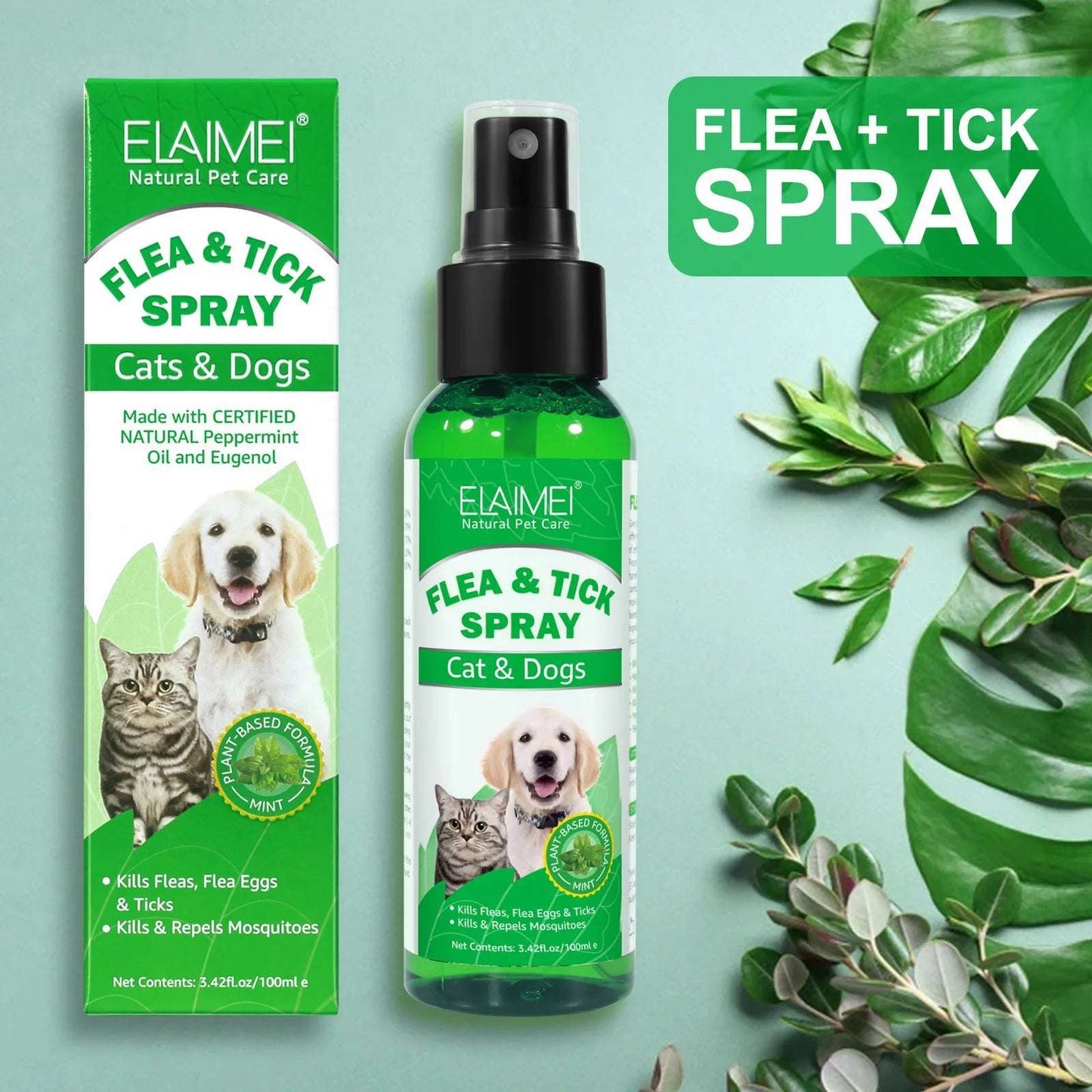 100ml Natural Pet Care Topical Flea&Tick Spray